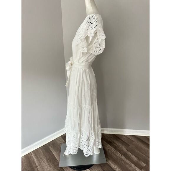 NWT Rails Embroidered Gia Midi Dress White Size Small $288 - Picture 7 of 12